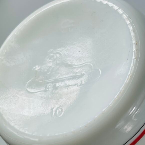 Vintage Egizia 10” White Milk Glass Milk Bottle - Picture 3 of 5